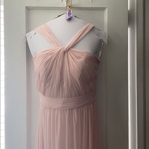 Blush pink bridesmaid dress